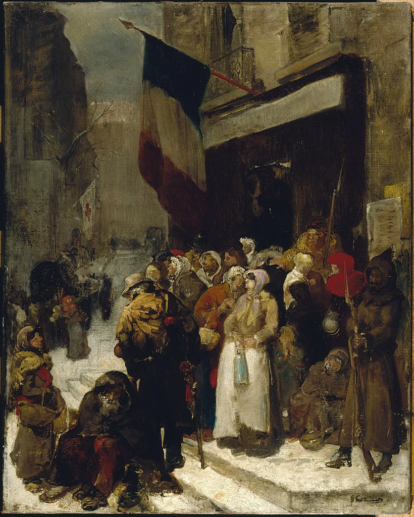 Mensa comunale nel Faubourg Saint - Martin, durante l'assedio di Parigi, Museo Carnavalet